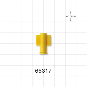 Female Luer Cap, Non-Vented, Yellow -  - 65317