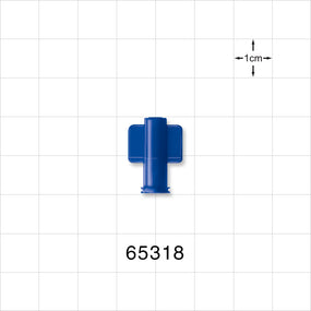 Female Luer Cap, Non-Vented, Blue -  - 65318
