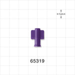 Female Luer Cap, Non-Vented, Purple -  - 65319