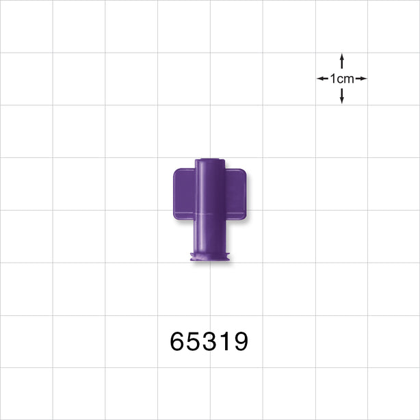 Female Luer Cap, Non-Vented, Purple -  - 65319