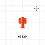 Female Luer Cap, Non-Vented, Orange -  - 65320