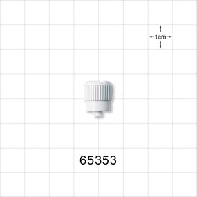 Male Luer Cap, Non-Vented, White -  - 65353