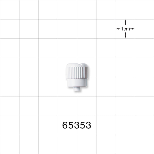 Male Luer Cap, Non-Vented, White -  - 65353