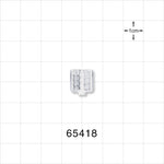 Male Luer Cap, Non-Vented, Clear -  - 65418