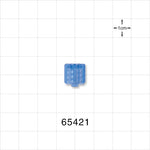 Male Luer Cap, Non-Vented, Blue -  - 65421