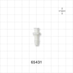 Female Luer Lock, Barbed, White - Fits 3/16 inch ID Tubing (0.188 inch, 4.76 mm) - 65431
