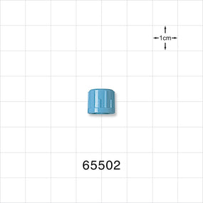 Stemless Male Luer Cap, Non-Vented, Light Blue -  - 65502