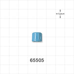Male Luer Cap, Non-Vented w/Recessed Stem, Light Blue -  - 65505