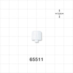 Male Luer Cap, Non-Vented, White -  - 65511