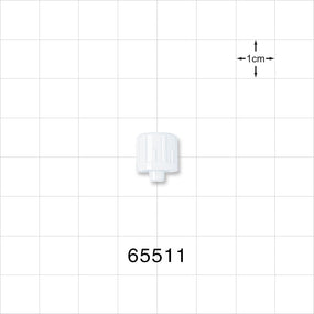 Male Luer Cap, Non-Vented, White -  - 65511