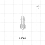 Male Luer Lock, Barbed, Clear - Fits 1/4 inch ID Tubing (0.25 inch, 6.35 mm) - 65561