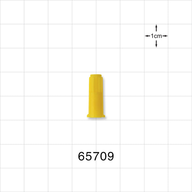 Female Luer Cap, Vented, Yellow -  - 65709