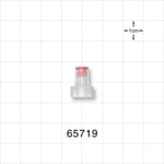 Push-On Female Luer Cap, Vented, w/Hydrophobic Filter, Natural - 1.2 Mircon; 0.366 inch ID (9.3 mm) - 65719