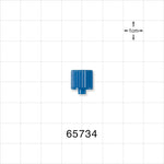 Male Luer Cap, Non-Vented, Blue -  - 65734