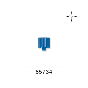 Male Luer Cap, Non-Vented, Blue -  - 65734