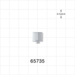 Male Luer Cap, Non-Vented, White -  - 65735