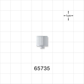 Male Luer Cap, Non-Vented, White -  - 65735