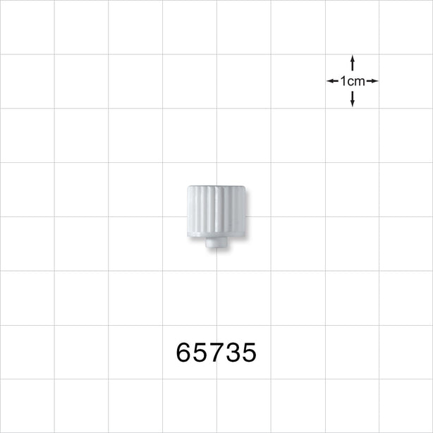 Male Luer Cap, Non-Vented, White -  - 65735