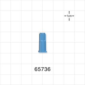 Female Luer Cap, Vented, Blue -  - 65736