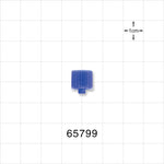 Male Luer Cap, Non-Vented, Blue -  - 65799