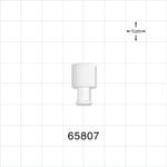 Double Dead-Ender Cap, Non-Vented w/Recessed Stem, White -  - 65807