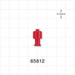 Double Dead-Ender Cap, Non-Vented, Red -  - 65812