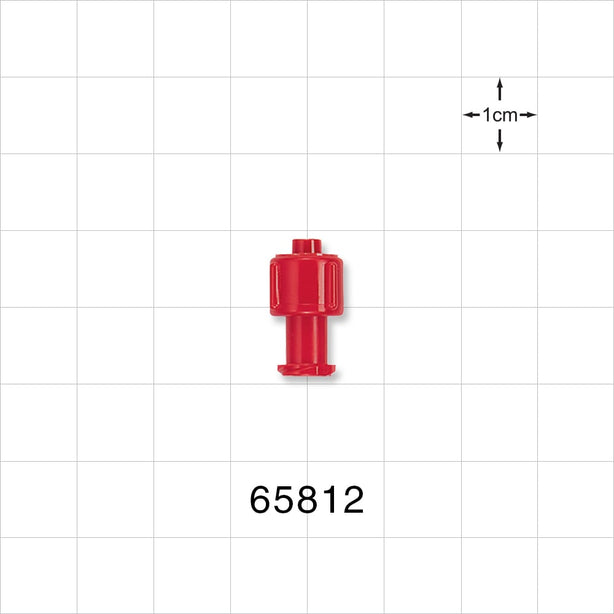 Double Dead-Ender Cap, Non-Vented, Red -  - 65812