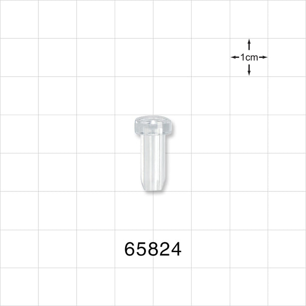 Tubing Plug, Clear - Fits 0.276 inch ID Tubing (7 mm) - 65824