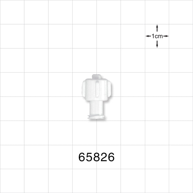 Double Dead-Ender Cap, Non-Vented, White -  - 65826