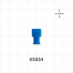 Double Dead-Ender Cap, Non-Vented w/Recessed Stem, Blue -  - 65834