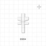 Bag Port, Twist-Off - 0.209 inch ID/0.276 inch OD (5.3 mm /7 mm) - 65854