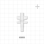 Bag Port, Twist-Off - 0.209 inch ID/0.280 inch OD (5.3 mm/7.1 mm) - 65855