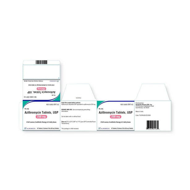Aurobindo Pharma Azithromycin 65862-0641-63 - 1.0 box