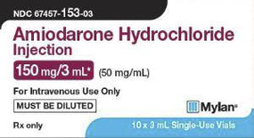 Mylan Amiodarone HCL Injection 67457-0153-03 - 10.0 Each