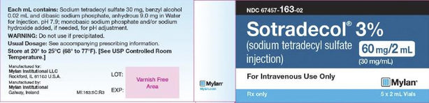 Sotradecol Injections - 67457-0163-02 - 5 Each - MDL-67457-163-02