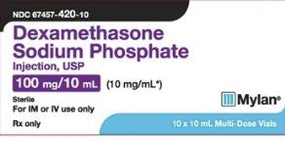 Mylan Dexamethasone Sodium Phosphate Injection 67457-0420-10 - 10.0 Each