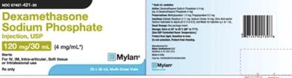 Mylan Dexamethasone Sodium Phosphate Injection 67457-0421-30 - 25.0 Each - MDL-67457-421-30