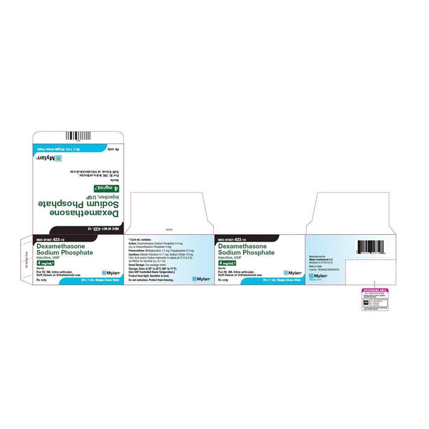 Mylan Dexamethasone Sodium Phosphate Injection 67457-0423-12 - 25.0 Each - MDL-67457-423-12
