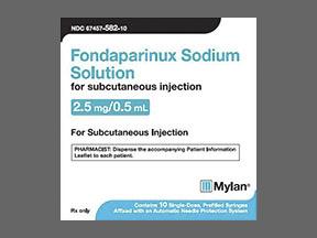 Mylan Fondaparinux Sodium Injection 67457-0582-10 - 10.0 Each