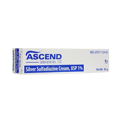 Ascend Laboratories Silver Sulfadiazine Topical Creams 67877-0124-85 - 1.0 Each - MDL-67877-124-85