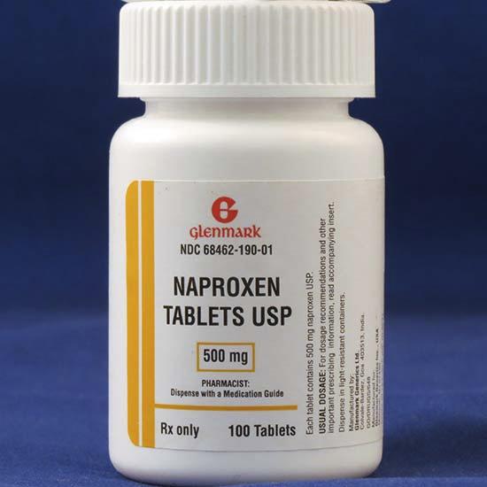Glenmark Generics Oral 68462-0190-01 Naproxen 500mg Tab 100/Bt - MDL-68462-190-01 - 100 Each