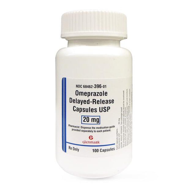 Glenmark Generics Limited Omeprazole Delayed Release Oral (Rx Only) 68462-0396-10 -