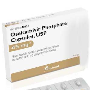 Amneal Pharmaceuticals Oseltamivir Phosphate Capsules 69238-1265-01 10.0 Each