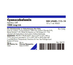 Vitruvias Therapeutics Cyanocobalamin Injections 69680-0112-10 - 10.0 Each