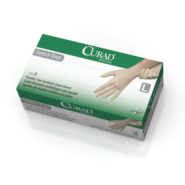 CURAD Stretch Vinyl Exam Gloves - CA Only - 6CUR9226 - 1500 Each - MDL-6CUR9226