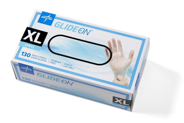Glide-On Powder-Free Vinyl Exam Gloves - CA Only - 6GLIDE514 - 130 Each - MDL-6GLIDE514H