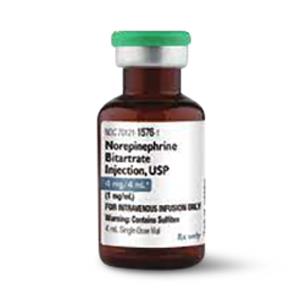 AMNEAL PHARMACEUTICALS Norepinephrine Bitartrate Injection 70121-1576-07 10 Each - MDL-70121-1576-7