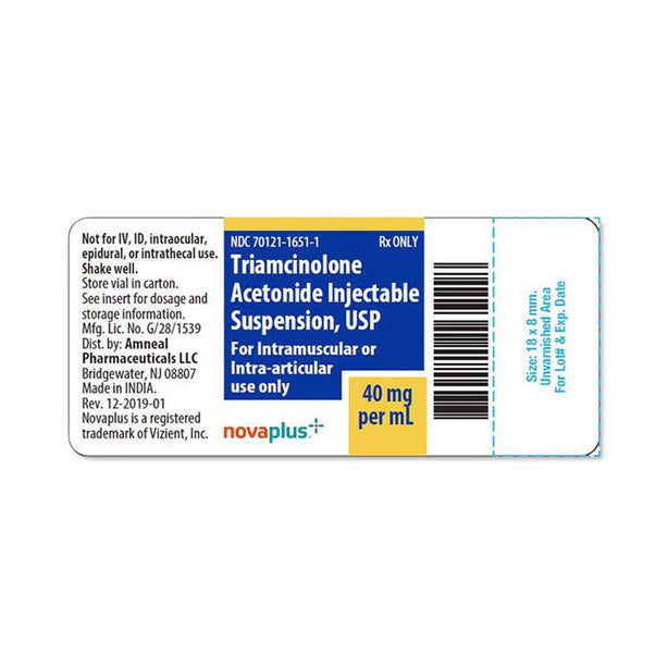 Amneal Pharmaceuticals Vizient NovaPlus Pharmaceuticals 70121-1651-01 - 1.0 Each