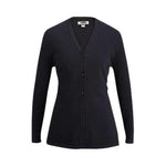 Edwards Garment Co V-Neck 7046 007 Women's Cardigan, Long, Navy, Size S - 1 Each