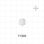 Male Luer Cap, Non-Vented, White -  - 71300